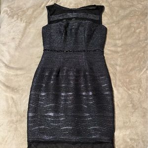 Women's size 4 Black Melrose dress with shear
